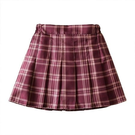 Elegant Maroon Satin Pleated Skirt